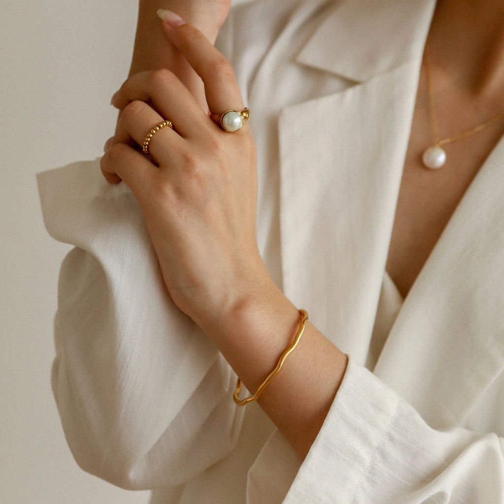 Vintage Pearl Signet Ring